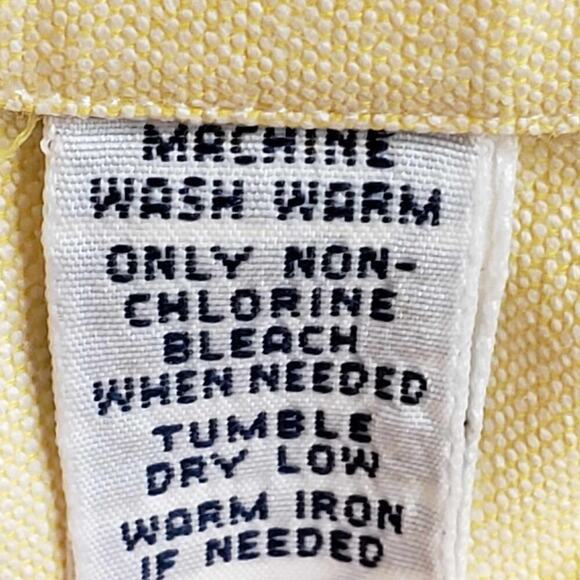 Polo Ralph Lauren Shirt Oxford Button Down Mens Size 17.5 XL butter Yellow LS - Picture 5 of 10